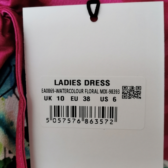 Glamorous brend pink floral dress new, size 6 - Picture 3 of 6